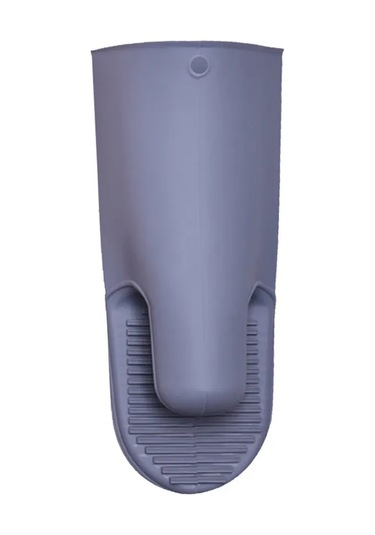 Maiyame Tekli Silikon Isı Yalıtkan Eldiven - 28cm X 10.2cm, -40 C 230 C Sıcaklığa Dayanıklı, Su Geçirmez Ve Kaymazdir Gri EP83