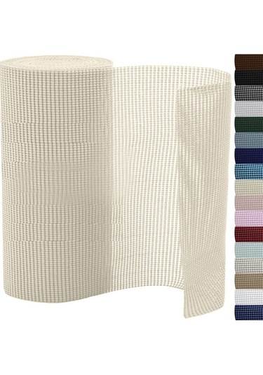 Çekmece Ve Raf Kaplamaları, Sağlam Tutuş, Yapışkan Olmayan En Kolay Montaj Matı, 2 Rulo, 12" X 5 Ayak, Dayanıklı Düzenleme Kaplamaları, Mutfak Dolabı Çekmeceleri, Banyo- Bej