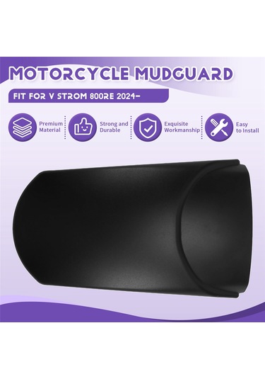 Nayomiglow Motosiklet Aksesuarları Ön Çamurluk Çamurluk Uzatıcısı Suzuki V-strom 800re İçin Çamurluk V Strom 800 Re 2024- Siyah