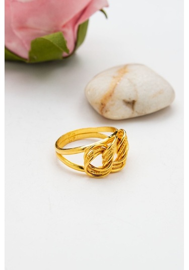 Latif Kuyumculuk 22 Ayar Altın Üçlü Samanyolu Kadın Yüzük Lkyzk1541