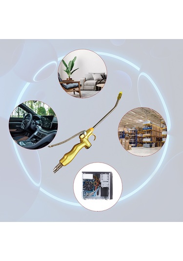 K23026s Hava Kompresörü İçin Yüksek Hacimli Hava Üfleme Tabancası,gümüş