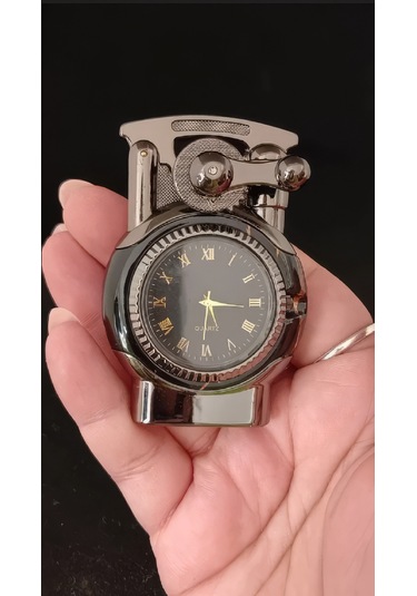 Klasik Şık Saatli Çakmak Çok Renkli