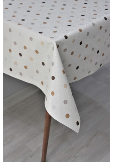 Astarlı Silinebilir Pvc Muşamba Masa Örtüsü 514puanlı - 1035-3a-kahverengi