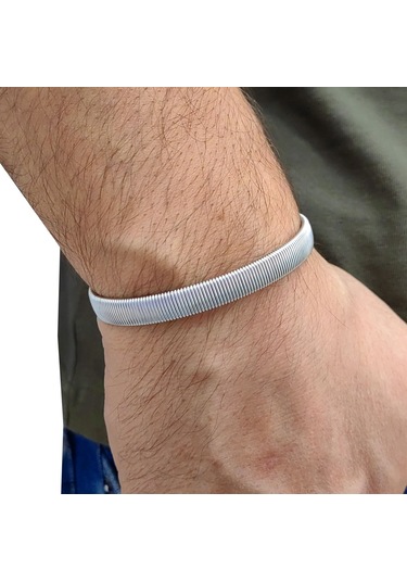 Chavin Kelepçe Dizayn Çelik Erkek Bileklik Eu22by