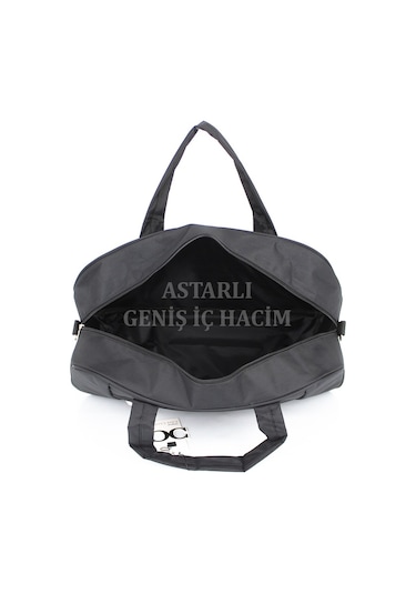 Case Club Orta Ve Büyük Boy Seyahat Ve Spor Çantası Omuz Askılı Siyah