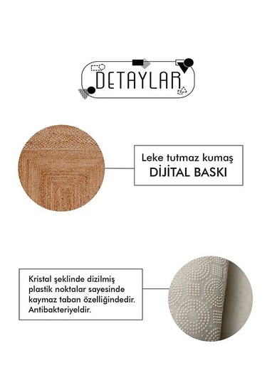 Dijital Kaymaz Yıkanabilir İkili Modern Banyo Paspası Banyo Halısı