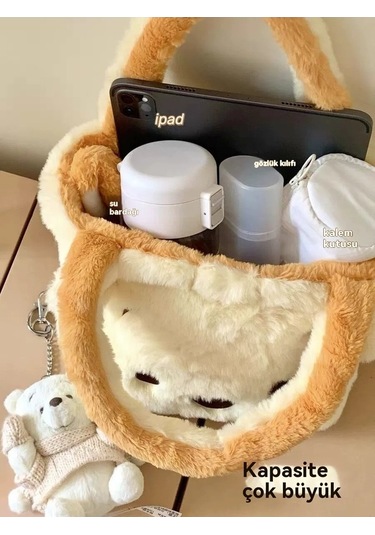 Didadodo Kadın Büyük Kapasiteli Çift Taraflı El Çantası-kahverengi, Kadın Küçük Kapasiteli Çift Taraflı El Çantası-kahverengi Kahverengi