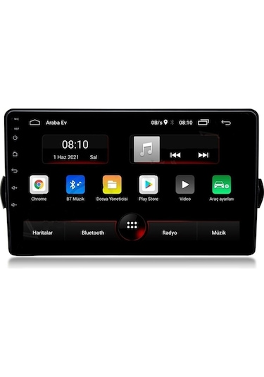 Fiat Egea Uyumlu 4gb Ram 64gb Rom Qled Ekran Carplay Navigasyon Multimedya Teyp