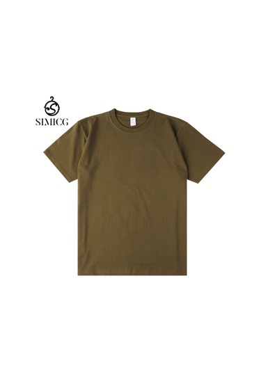 Yeni Japon Ağır Sıklet Düz Pamuklu Kısa Kollu Açık Yeşil Açik Yeşil