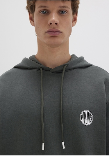 Mavi - Mvjns Logo Baskılı Kapüşonlu Yeşil Sweatshirt 0611786-71598 Yeşil