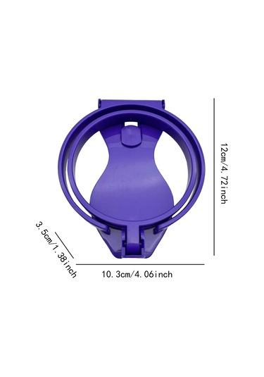 Suntek Bardak Tutucu İçki Ataşmanı Delik Çanta Plaj Tote Mor