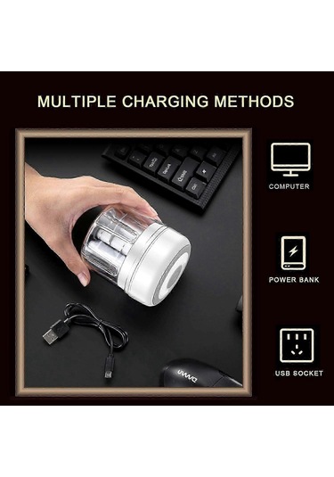 Elektrikli Mini Sarımsak Doğrayıcı Taşınabilir Sarımsak Presi Mut Çok Renkli