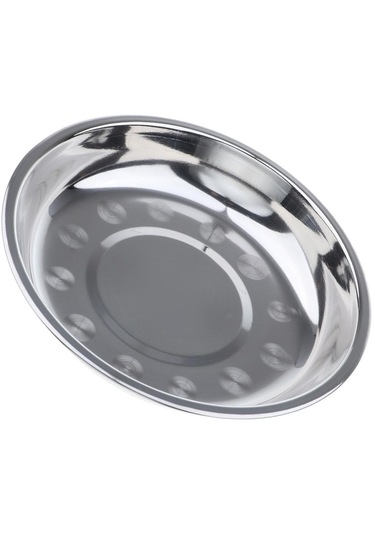 Homyl Paslanmaz Çelik Levha Bulaşık Açık Kamp Piknik 22x3cm Gümüş