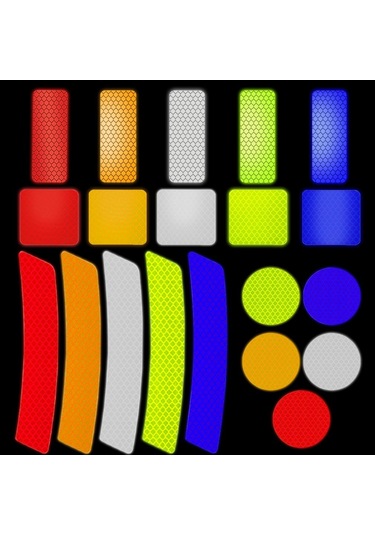 Yansıtıcı Uyarı Etiketi Tekerlek Kaşları Kapı Açma Yansıtıcı Şerit Araba Jant Koruyucu Araba Çıkartması Dıy Kare Mavi 10 Adet