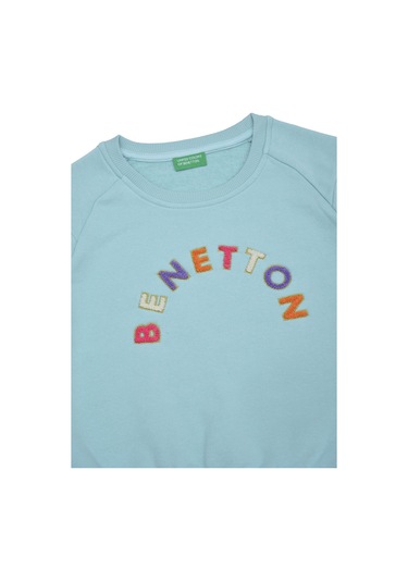 Kız Çocuk Sweatshirt - Turkuaz Turkuaz