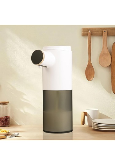 Xurunkeji Otomatik Şarj Edilebilir Sıvı Sabunluk, Elektrikli Sabunluk, Hareket Sensörlü Eller Serbest Sabunluk-jel Beyaz