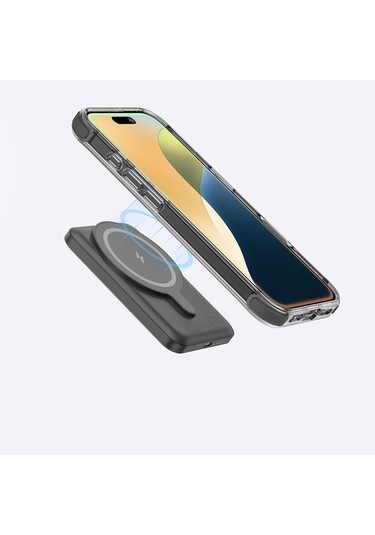 İphone 16 Plus Uyumlu Kılıf Magsafe Şarj Özellikli Amazingthing Omni Serisi Kapak Siyah