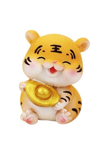 Mükemmel Kaplan Heykeli Solmaya Karşı Reçine Dekoratif 5