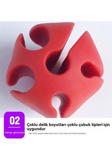 Didadodo Silikon Luya Kaymaz Çubuk Topu Koruyucu Kaplama Tutucu 3 Parça