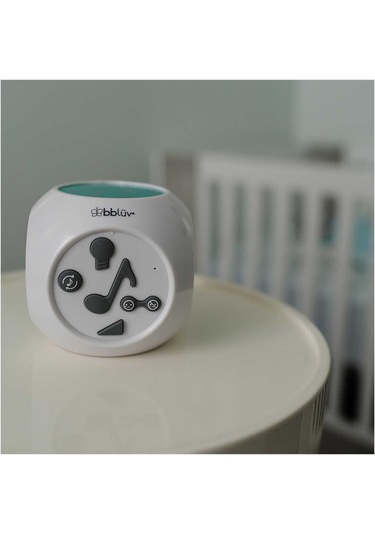 Bblüv Kübe Müzikli Gece Lambası Ve Projektör Beyaz