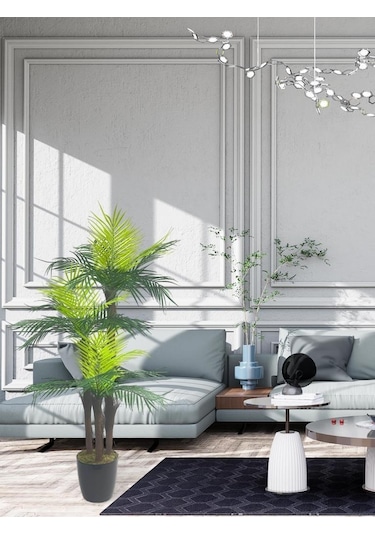 Yapay Ağaç Palmiye 3katlı 27yaprak 130 65cm