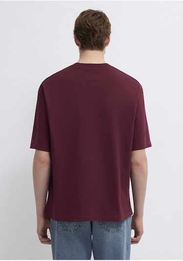 Mavi - İstanbul Baskılı Bordo Tişört 0613591-70426 Bordo