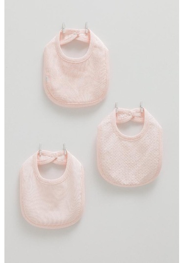 Caramell Pamuk Tiny Lace 3'lü Mama Önlüğü Crml.onk1891 Pembe