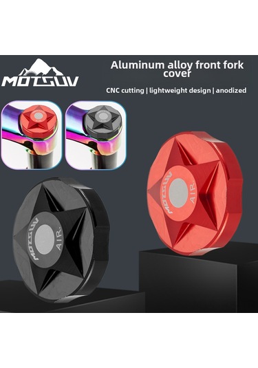 Reedark Motsuv Marka Aluminyum Dağ Bisikleti Amortisör Ön Çatal Kolluk Kapağı - Toz Koruyucu, Evrensel Uyumlu, Hava Odası Kapağı Kırmızı Kırmızı
