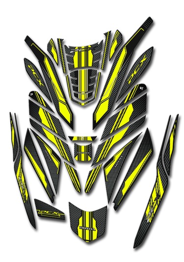 Honda Pcx 2021-23 Tankpad Seti Nıghtflou 33 Parça