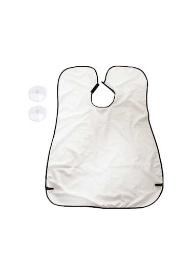 Createtech Yapışkanlı Ve Tıraş Taşınabilir Tabanlı Springsun Sakal Pratik Önlüğü Emici Beyaz - Cs Beyaz