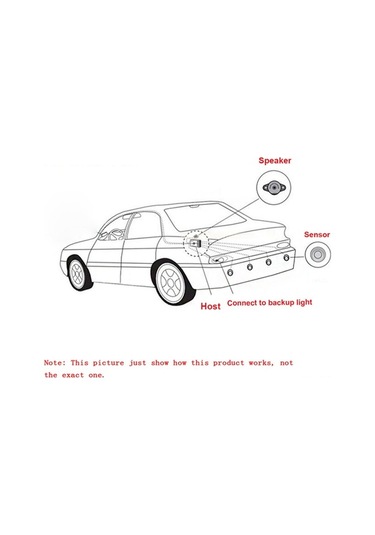 Moly 4 Beyaz Sensörlü Ultrasonik Mesafe Sensörü 0-2.5m Dc12v Geri Vurgu Sistemi