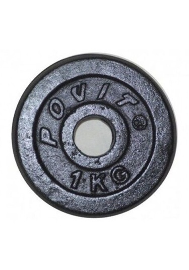 Povit Demir Döküm Plaka Ağırlık 1 Kg. Siyah Lks26