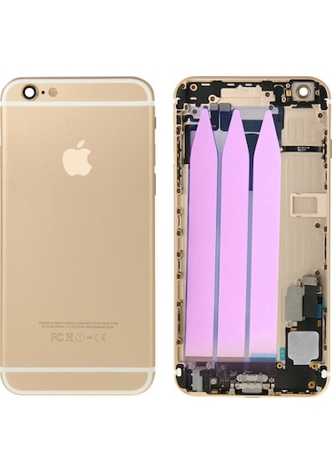 Apple Uyumlu iPhone 6 Plus Kasa Kapak Dolu gold