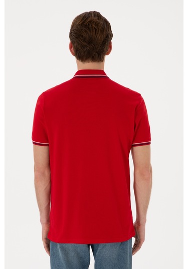 U.s. Polo Assn. Erkek Kırmızı Tişört Basic 50306011-vr030 Kırmızı