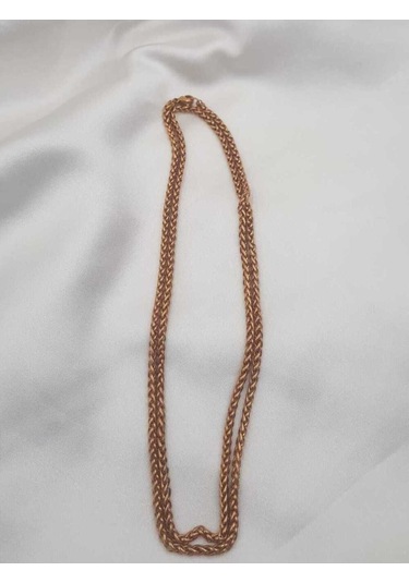 Vog Yuvarlak Kral Model Rose Renk Çelik Unisex 3mm 80 Cm Uzunluk Orta Kalınlıkta Kolye Zincir