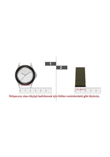 Bizon Deri Saat Kayışı 20Mm Spor Siyah Klipsli Saat Kordonu 305760033