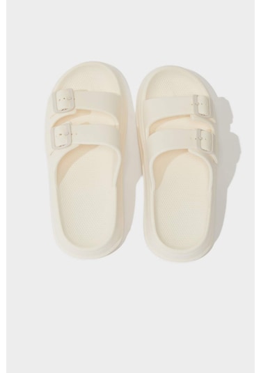 Defacto Erkek Düz Taban Çift Bantlı Eva Terlik D4645ax25hswt1 Beyaz