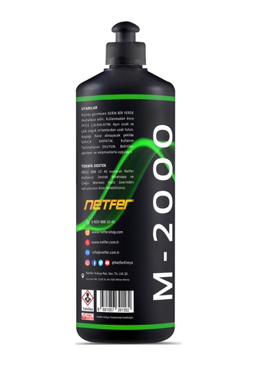 Netfer M-2000 Marin Çizik Giderici Tekne Pastası 1 L