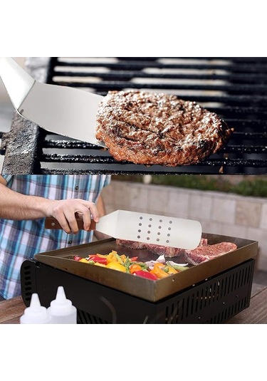 Pişirme Ve Izgara İçin Paslanmaz Çelik Spatula Seti