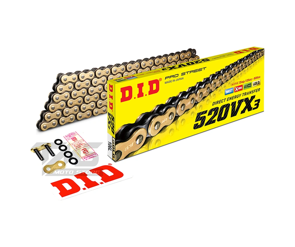 Cf Moto 250 Sr 250 2023 Dıd 520vx3-106 Link Gold Zincir X-ring