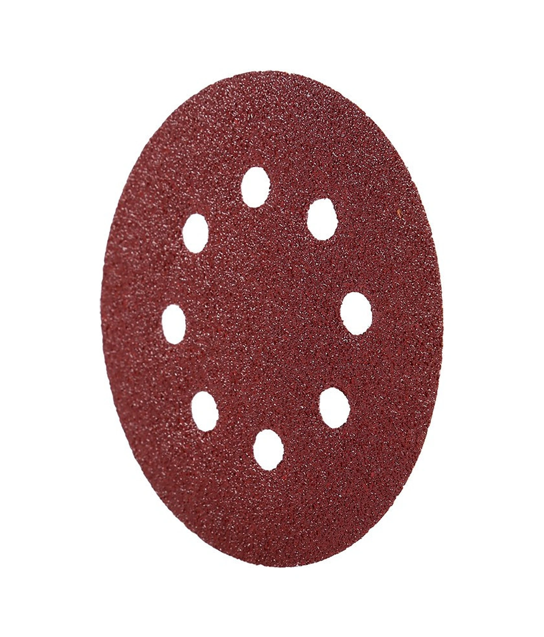Konesam Alüminyum Oksit 125mm 8 Delikli Disk Zımpara Kağıdı 60 - Kırmızı, 10 Adet/paket - Ahşap, Metal Ve Otomobil Cila İçin Dayanıklı Ve Verimli