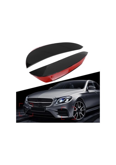 Lemestar Mercedes-benz E-class W213/c238 Amg Line 2016-2020 Ön Tampon Hava Kanadı - Abs Siyah, Aerodinamik Stabilite Artırıcı, Kolay Kurulum