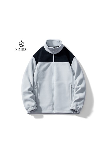 Açık Hava Polar Rüzgar Geçirmez Ve Sıcak Erkek Ceketi Gri