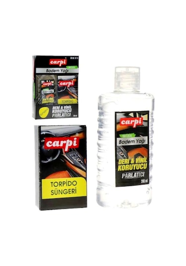 Carpi Vinil Deri Koruyucu Lastik Parlatıcı Badem Yağı-süngerli