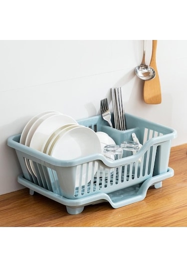 Pazly Beyaz Bulaşık Kurutma Rafı Mutfak Eşyası Drenaj Tahtası Damlalıklı Tezgah Organizatörü Yemek Takımı Depolama Rafı Beyaz Beyaz