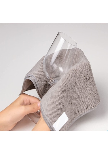 Shineyee Ultra Yumuşak Mikrofiber Temizlik Bezi - Suyu Çok Emici, Yağa Yapışmaz, Yırtıcı Olmayan, Mutfak Ve Ev İçin 12 Adet