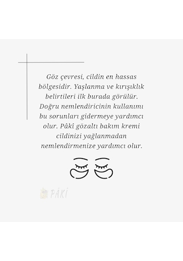 Gözaltı Bakım Kremi 10ml