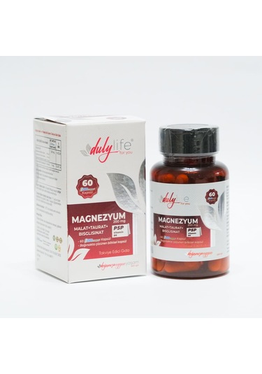 Magnezyum Malat+Taurat+Bisglisinat 60 DRcaps Kapsül