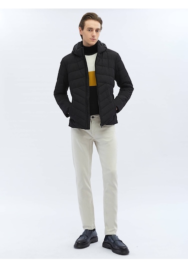 Siyah Dokuma Mont 398191 Siyah