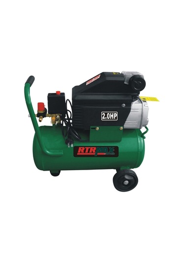 Rtrmax RTM750 2 Hp 8 Bar 50 LT Yağlı Hava Kompresörü Yeşil